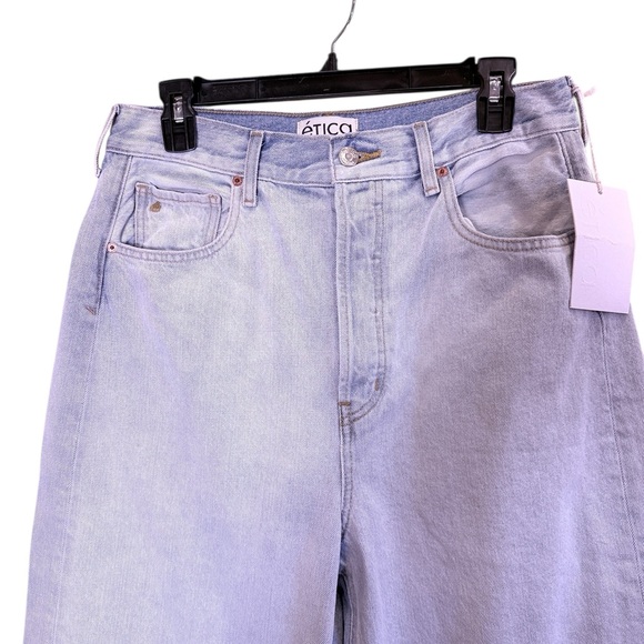 Etica Women's Marley Ultra High Rise Baggy Wide Leg Jeans Seaford Sz 29 - Picture 2 of 13